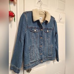 Old Navy Sherpa Lined Denim Jacket